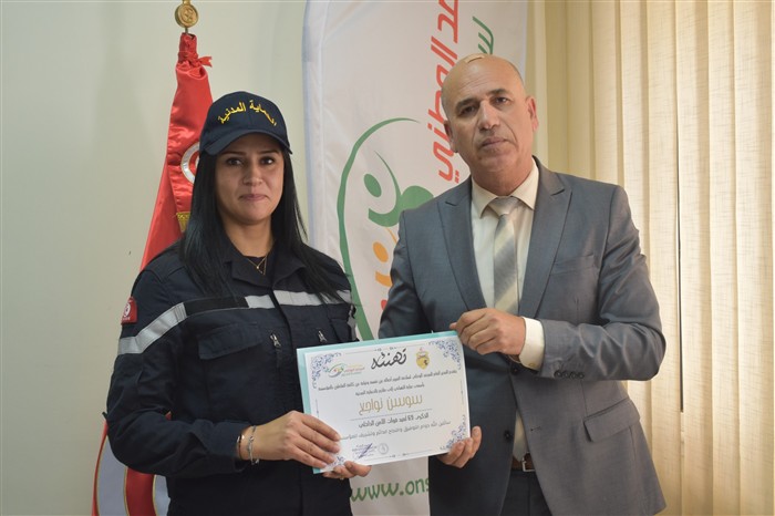 الملازم بالحماية المدنية سوسن نواجع